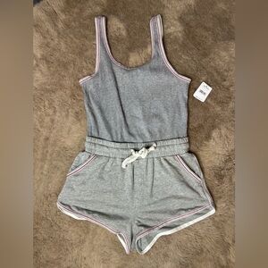 NWT women’s Free People tank top jumpsuit romper shorts size XS